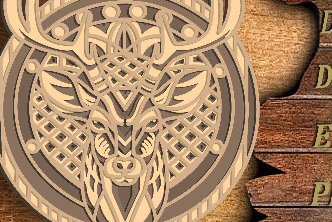 Intra απο ξύλο plywood 3mm-4mm πάχος - Ελάφια Πολυστρωματικά /Κόντρα πλακέ κομμένα ελάφια Δίασταση 30x20 cm INTRAFABR-74464195