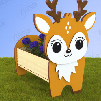 Intra απο ξύλο plywood 3mm-4mm πάχος - Ελαφοφυτευτής | Διακόσμηση για εξωτερικούς χώρους Δίασταση 30x20 cm INTRAFABR-120638171 - Image 1