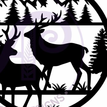 Intra απο ξύλο plywood 3mm-4mm πάχος - Πινακίδα Deer Wall Art,   Δίασταση 40x50 cm INTRAFABR-111388582 - Image 4