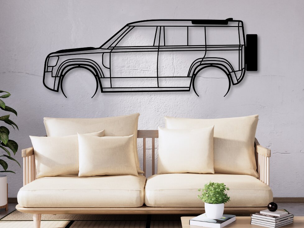 Intra απο ξύλο plywood 3mm-4mm πάχος - Defender Laser Cut Car Silhouette Dxf Δίασταση 20x20 cm INTRAFABR-111795610