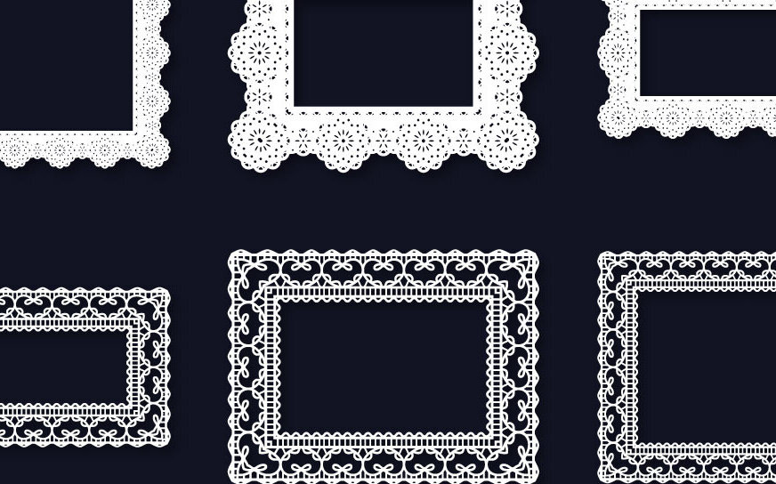 Intra απο ξύλο plywood 3mm-4mm πάχος - Λεπτά σχέδια δαντέλας: Ορθογώνιο πλαίσιο Δίασταση 20x25 cm INTRAFABR-111205726