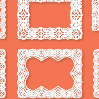 Intra απο ξύλο plywood 3mm-4mm πάχος - Λεπτά σχέδια δαντέλας: Ορθογώνιο πλαίσιο Δίασταση 20x25 cm INTRAFABR-111205578 - Image 1