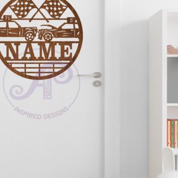 Intra απο ξύλο plywood 3mm-4mm πάχος - Πινακίδα ονόματος Derby Cars Demolition  Δίασταση 30x20 cm INTRAFABR-79259714 - Image 3