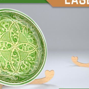 Intra απο ξύλο plywood 3mm-4mm πάχος - Σχεδιασμός . Easel Stands Laser Cut Δίασταση 30x20 cm INTRAFABR-82531782 - Image 1