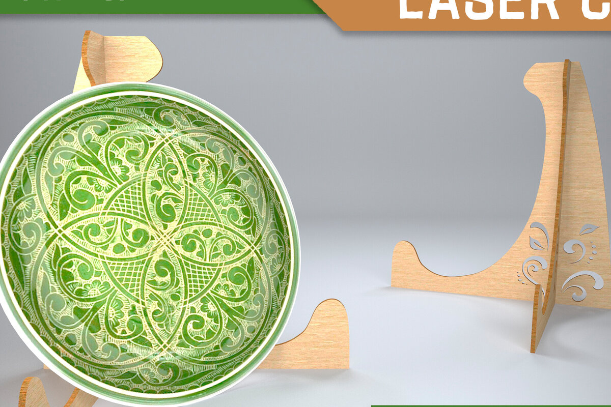 Intra απο ξύλο plywood 3mm-4mm πάχος - Σχεδιασμός . Easel Stands Laser Cut Δίασταση 30x20 cm INTRAFABR-82462199