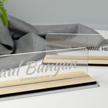 Intra απο ξύλο plywood 3mm-4mm πάχος - Πινακίδα ονόματος γραφείου Δίασταση 30x20 cm INTRAFABR-27408054 - Image 1