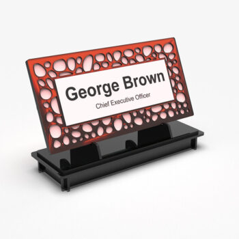 Intra απο ξύλο plywood 3mm-4mm πάχος -  κοπής λέιζερ πινακίδας γραφείου Δίασταση 30x20 cm INTRAFABR-109501095 - Image 5