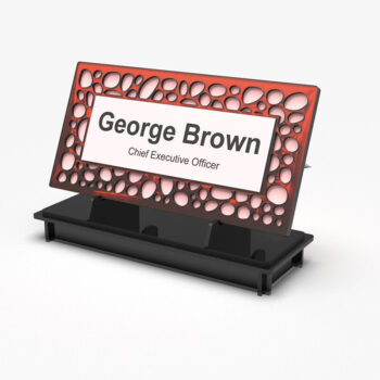 Intra απο ξύλο plywood 3mm-4mm πάχος -  κοπής λέιζερ πινακίδας γραφείου Δίασταση 30x20 cm INTRAFABR-109501095 - Image 6