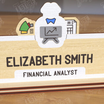 Intra απο ξύλο plywood 3mm-4mm πάχος - Επιτραπέζιο πινακίδα κοπής με λέιζερ | Πινακίδα ονόματος Δίασταση 30x20 cm INTRAFABR-121984913 - Image 1