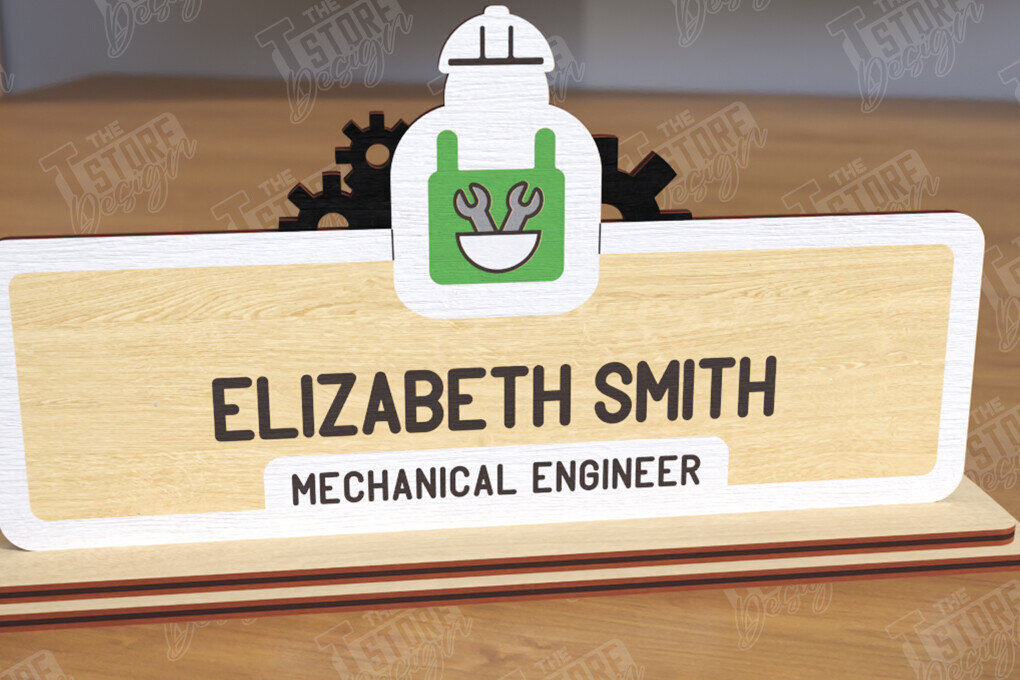 Intra απο ξύλο plywood 3mm-4mm πάχος - Επιτραπέζιο πινακίδα κοπής με λέιζερ | Πινακίδα ονόματος Δίασταση 30x20 cm INTRAFABR-122102056