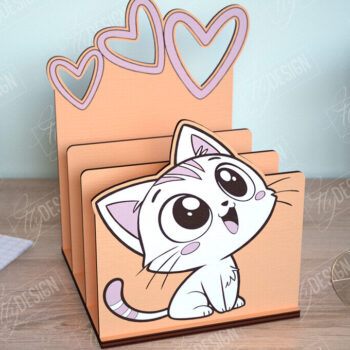 Intra απο ξύλο plywood 3mm-4mm πάχος - Πακέτο οργάνωσης γραφείου | Σχεδιασμός Ζώων Δίασταση 30x20 cm INTRAFABR-112656703 - Image 4