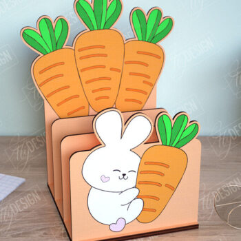 Intra απο ξύλο plywood 3mm-4mm πάχος - Οργανωτής γραφείου | Λαγουδάκι | CNC Δίασταση 30x20 cm INTRAFABR-112656346 - Image 1