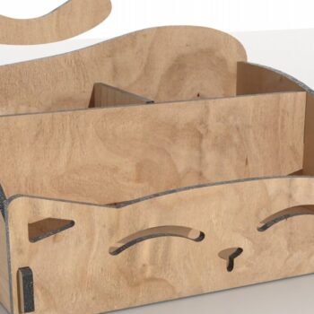 Intra απο ξύλο plywood 3mm-4mm πάχος - Desk Organizer Cat  Laser Cut Files Δίασταση 30x20 cm INTRAFABR-114208050 - Image 5