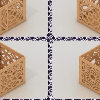 Intra απο ξύλο plywood 3mm-4mm πάχος - Desk Organizer /   διακοσμητικού κουτιού Δίασταση 20x20 cm INTRAFABR-37104989 - Image 1