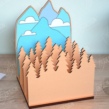 Intra απο ξύλο plywood 3mm-4mm πάχος - Οργανωτής γραφείου | Δάσος |  CNC Δίασταση 30x20 cm INTRAFABR-112656398 - Image 1