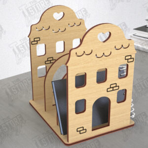 Intra απο ξύλο plywood 3mm-4mm πάχος - Οργανωτής γραφείου | Σχήμα σπιτιού | Διοργανωτής Δίασταση 30x20 cm INTRAFABR-113932974