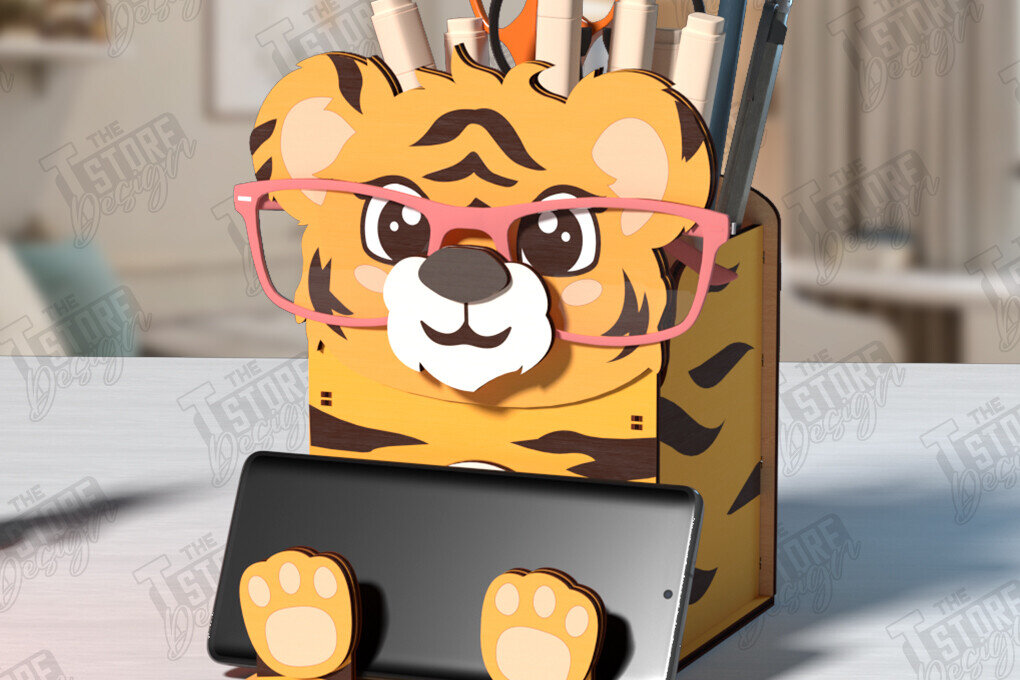 Intra απο ξύλο plywood 3mm-4mm πάχος - Desk Organizer Laser Cut | Θήκη γραφείου Δίασταση 30x20 cm INTRAFABR-123746885