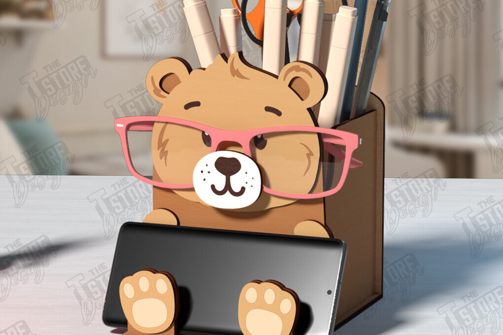 Intra απο ξύλο plywood 3mm-4mm πάχος - Desk Organizer Laser Cut | Θήκη γραφείου Δίασταση 30x20 cm INTRAFABR-123746915