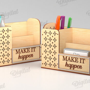 Intra απο ξύλο plywood 3mm-4mm πάχος - Desk Organizers Bundle Laser Cut Δίασταση 30x20 cm INTRAFABR-123770631 - Image 5