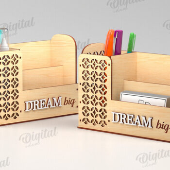 Intra απο ξύλο plywood 3mm-4mm πάχος - Desk Organizers Bundle Laser Cut Δίασταση 30x20 cm INTRAFABR-123770631 - Image 6