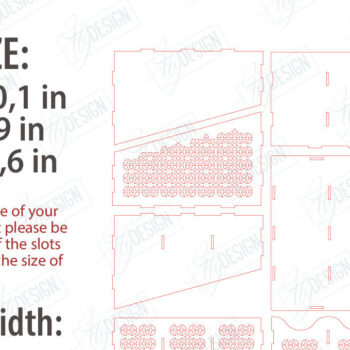 Intra απο ξύλο plywood 3mm-4mm πάχος - Desktop Office Organizer Σετ κοπής με λέιζερ Δίασταση 30x20 cm INTRAFABR-123135266 - Image 2