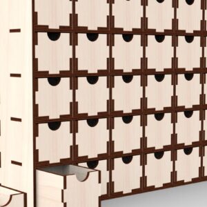 Intra απο ξύλο plywood 3mm-4mm πάχος - Desktop Organizer   κοπής με λέιζερ Δίασταση 30x20 cm INTRAFABR-111162947