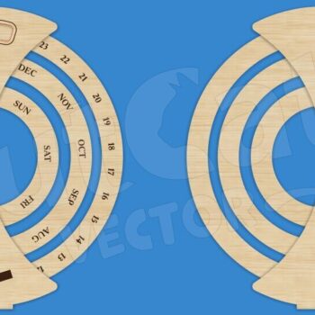 Intra απο ξύλο plywood 3mm-4mm πάχος - Επιτραπέζιο Διαρκές Ημερολόγιο για Μπέιζμπολ Δίασταση 4x4 cm INTRAFABR-119828987 - Image 1