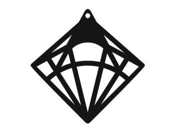 Intra απο ξύλο plywood 3mm-4mm πάχος - Λεπτομερές γεωμετρικό σχέδιο για σκουλαρίκια κοπής με λέιζερ Δίασταση 3x3 cm INTRAFABR-28922504 - Image 1