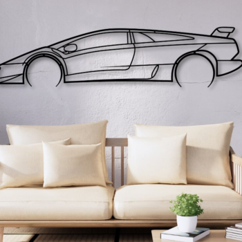 Intra απο ξύλο plywood 3mm-4mm πάχος - Diablo Laser Cut Car Silhouette Dxf  Δίασταση 20x20 cm INTRAFABR-111886241 - Image 1