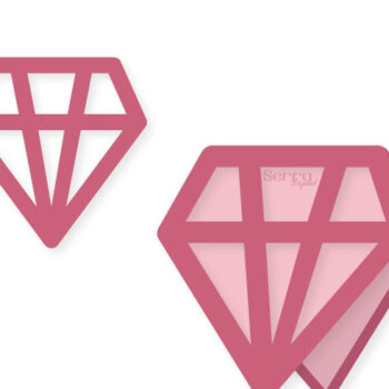 Intra απο ξύλο plywood 3mm-4mm πάχος - Διαμαντένιο Προσκλητήριο Γάμου  Κοπής Δίασταση 10x15 cm INTRAFABR-4042727 - Image 1