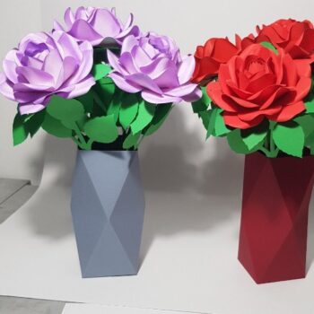 Intra απο ξύλο plywood 3mm-4mm πάχος - Πρότυπο βάζου με διαμάντια Nr 1 Δίασταση 20x20 cm INTRAFABR-43696313 - Image 4