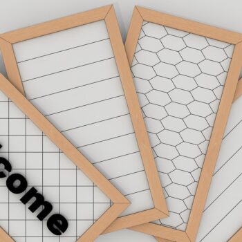 Intra απο ξύλο plywood 3mm-4mm πάχος - Diamond Honeycomb Lines με κοψίματα πλαισίου Δίασταση 30x20 cm INTRAFABR-39086974 - Image 1