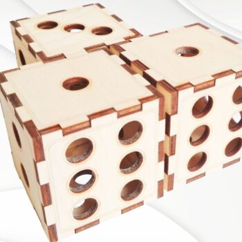 Intra απο ξύλο plywood 3mm-4mm πάχος - Σχέδιο κοπής με λέιζερ ζαριών.   DXF. Δίασταση 50x50 cm INTRAFABR-39325396 - Image 5