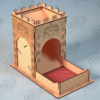 Intra απο ξύλο plywood 3mm-4mm πάχος - Πύργος Ζαριών | Επιτραπέζιο παιχνίδι | Παιχνίδι με ζάρια |DND Δίασταση 15x15 cm INTRAFABR-118475863 - Image 1