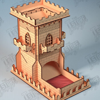 Intra απο ξύλο plywood 3mm-4mm πάχος - Πύργος Ζαριών | Επιτραπέζιο παιχνίδι | Παιχνίδι με ζάρια |DND Δίασταση 15x15 cm INTRAFABR-118475866 - Image 1