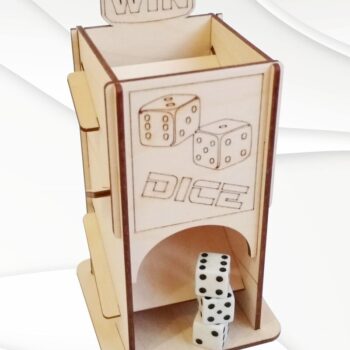 Intra απο ξύλο plywood 3mm-4mm πάχος - Πίνακας παιχνιδιών Dice Tower, Design Cut με λέιζερ Δίασταση 162x88 cm INTRAFABR-71355640 - Image 3