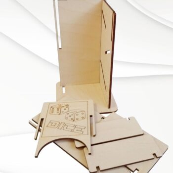 Intra απο ξύλο plywood 3mm-4mm πάχος - Πίνακας παιχνιδιών Dice Tower, Design Cut με λέιζερ Δίασταση 162x88 cm INTRAFABR-71355640 - Image 5