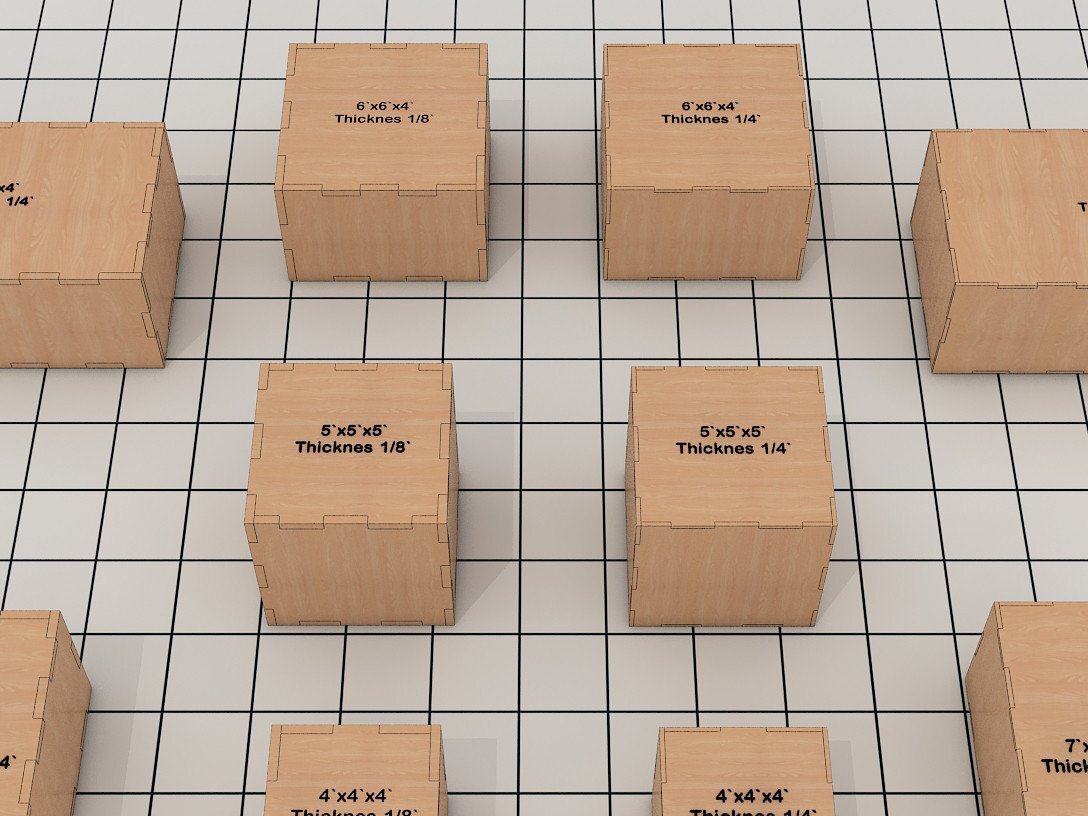 Intra απο ξύλο plywood 3mm-4mm πάχος - Διαφορετικά μεγέθη Closed Box Laser Cut  Δίασταση 30x20 cm INTRAFABR-39947995