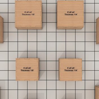 Intra απο ξύλο plywood 3mm-4mm πάχος - Διαφορετικά μεγέθη Closed Box Laser Cut  Δίασταση 30x20 cm INTRAFABR-39947995 - Image 2