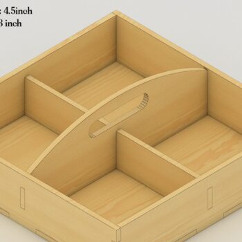 Intra απο ξύλο plywood 3mm-4mm πάχος - Διαφορετικού πάχους Επίπεδος Διαιρεμένος Δίσκος Δίασταση 30x20 cm INTRAFABR-40162594 - Image 1