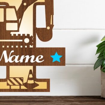 Intra απο ξύλο plywood 3mm-4mm πάχος - Digger Capital Monogram Letter a  Δίασταση 30x20 cm INTRAFABR-72627276 - Image 1