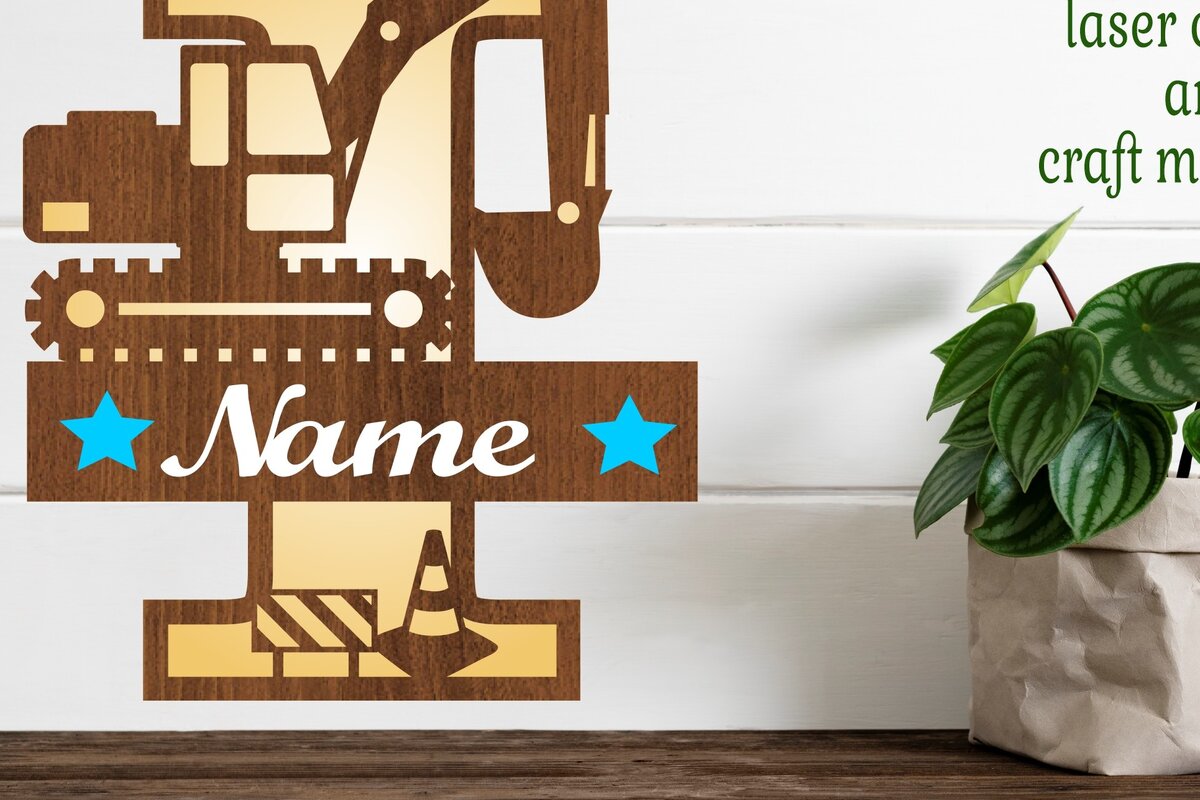 Intra απο ξύλο plywood 3mm-4mm πάχος - Digger Capital Monogram Letter a  Δίασταση 30x20 cm INTRAFABR-72627276