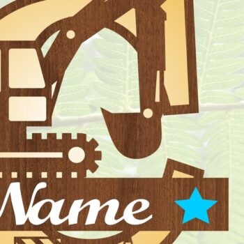 Intra απο ξύλο plywood 3mm-4mm πάχος - Digger Capital Monogram Letter C Δίασταση 30x20 cm INTRAFABR-72627145 - Image 3