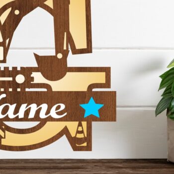 Intra απο ξύλο plywood 3mm-4mm πάχος - Digger Capital Monogram Letter G Δίασταση 30x20 cm INTRAFABR-72627243 - Image 1