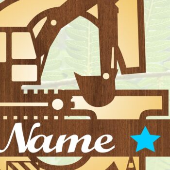 Intra απο ξύλο plywood 3mm-4mm πάχος - Digger Capital Monogram Letter G Δίασταση 30x20 cm INTRAFABR-72627243 - Image 3