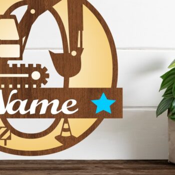 Intra απο ξύλο plywood 3mm-4mm πάχος - Digger Capital Monogram Letter O Δίασταση 30x20 cm INTRAFABR-72627422 - Image 1