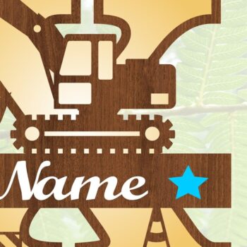 Intra απο ξύλο plywood 3mm-4mm πάχος - Digger Capital Monogram Letter X Δίασταση 30x20 cm INTRAFABR-72627710 - Image 3