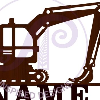 Intra απο ξύλο plywood 3mm-4mm πάχος - Digger Name Sign Cut File Δίασταση 30x20 cm INTRAFABR-65796176 - Image 3