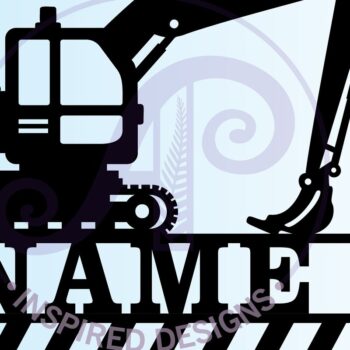 Intra απο ξύλο plywood 3mm-4mm πάχος - Digger Name Sign Cut File Δίασταση 30x20 cm INTRAFABR-65796176 - Image 4