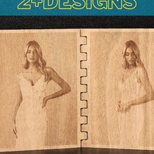 Intra απο ξύλο plywood 3mm-4mm πάχος - Πρότυπα κορνίζας ψηφιακών μεντεσέδων Δίασταση 20x25 cm INTRAFABR-119003457